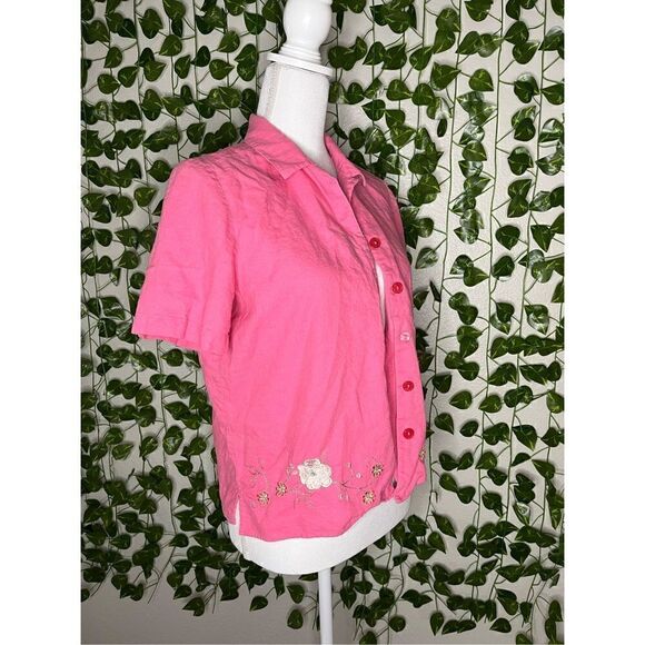 Sag Harbor Pink Embroidered Shirt - Picture 2 of 6